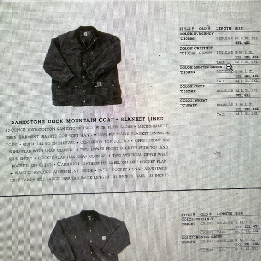 Vintage 90’s Carhartt Blanket Lined Jacket Barn Work Coat Brown CB2582 USA XL - Picture 2 of 16